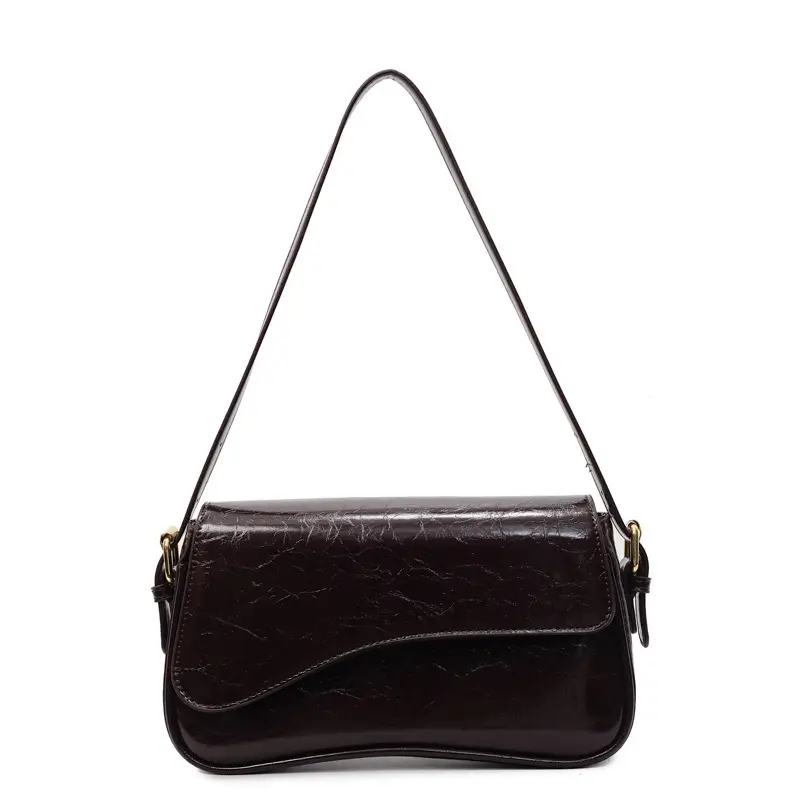 2025 New High-End Textured Handbags Solid Color Single Shoulder Crossbody Commuter Women's Bag - Image 4