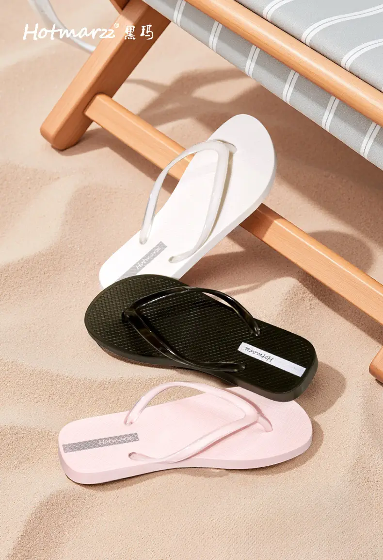 Women's White Jelly Flip Flops Non-Slip Summer — feature 1