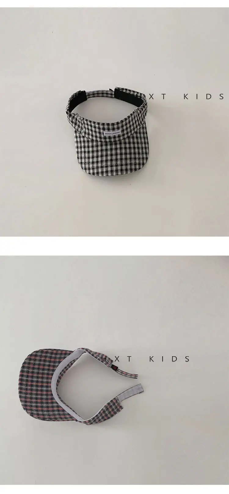 Children's Plaid Baseball Cap Summer Travel Sun Hat — feature 6