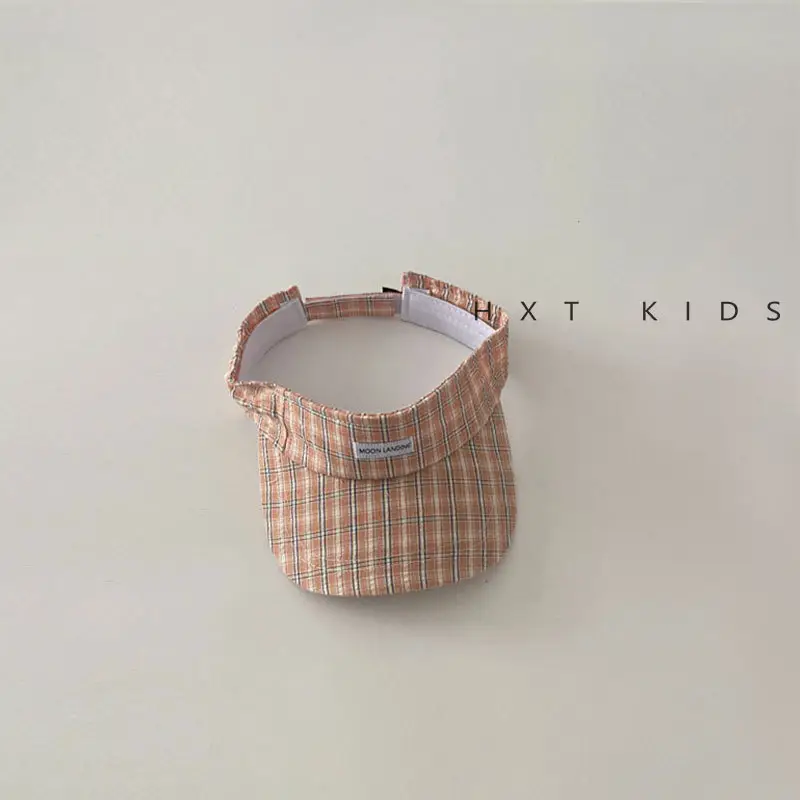 Children's Plaid Baseball Cap Summer Travel Sun Hat - Image 2
