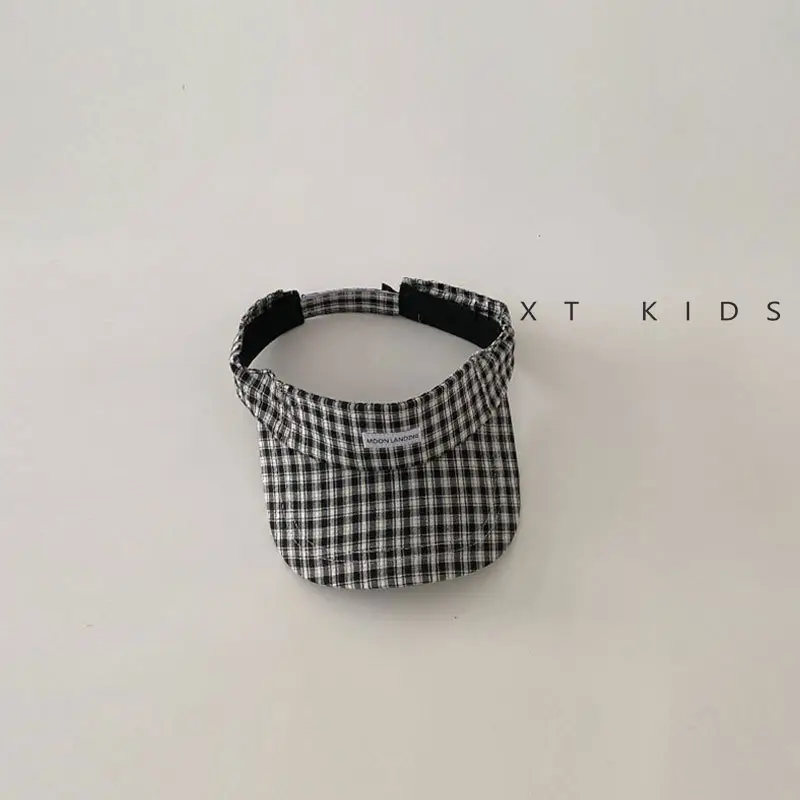 Children's Plaid Baseball Cap Summer Travel Sun Hat - Image 3