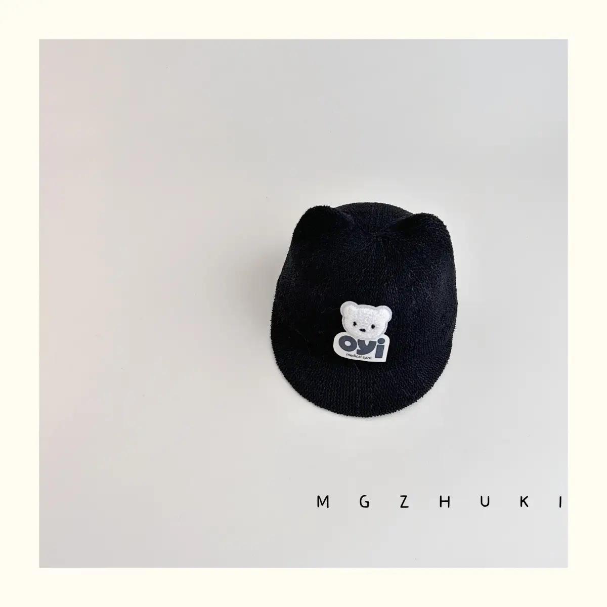 Kids Bear Equestrian Hat Black Thin Breathable — feature 7