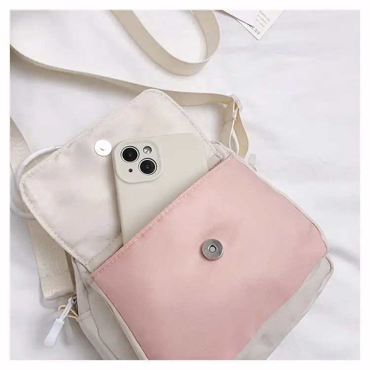 Cat Ear Korean Style Crossbody Bag Pink Black — feature 23