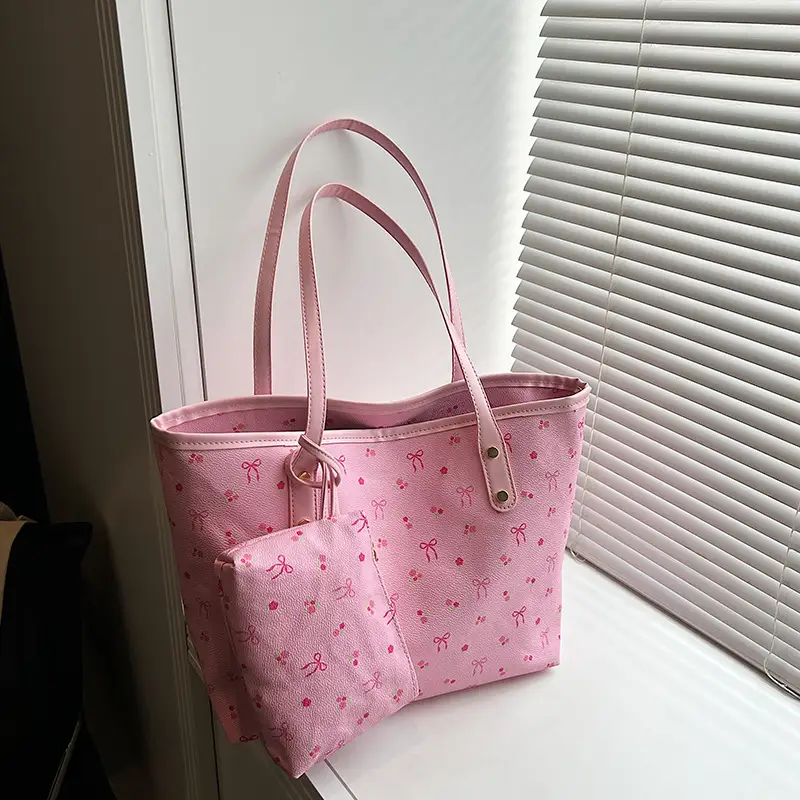 Pink Flamingo Print Women's Tote Bag - Image 7