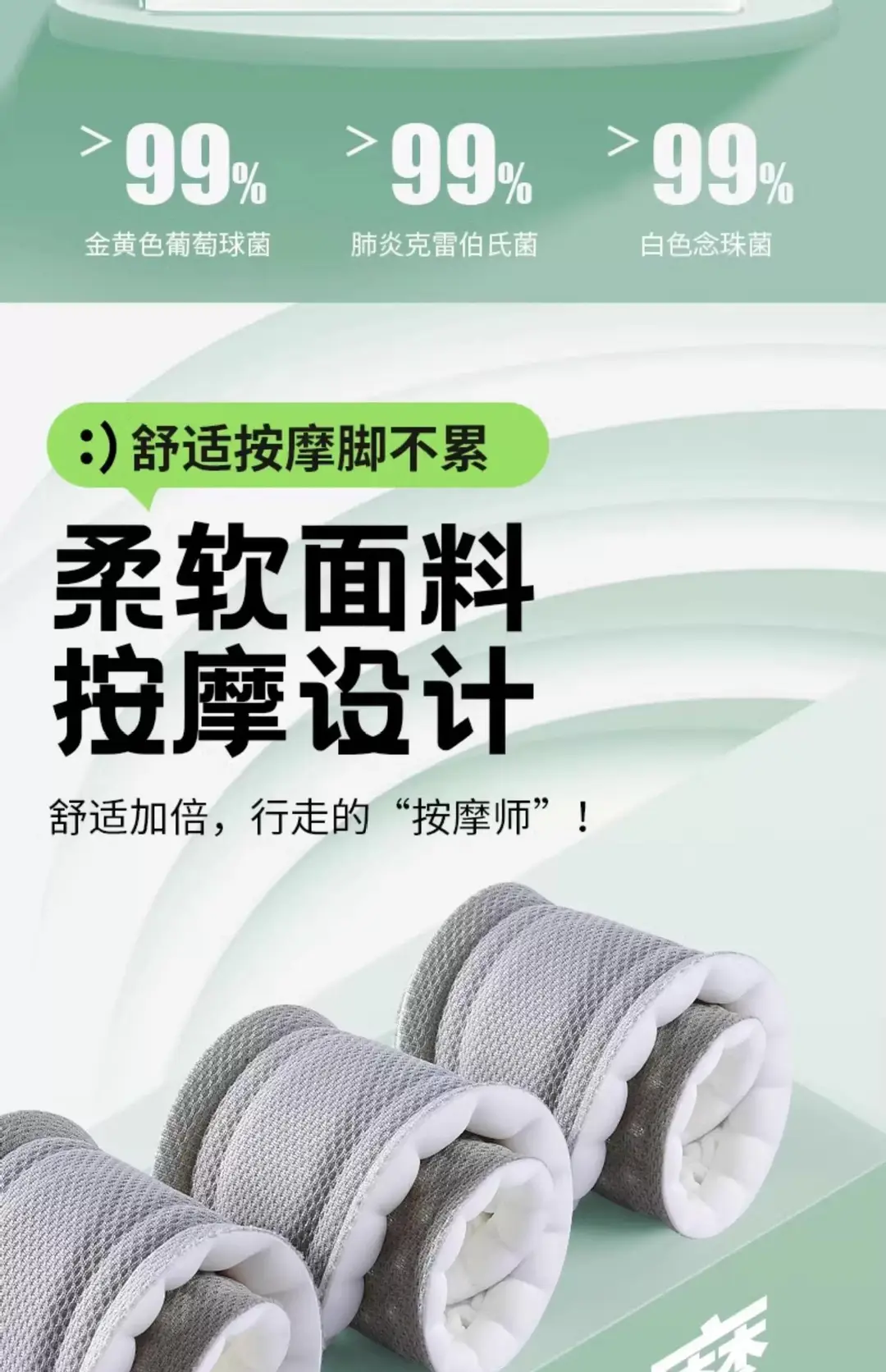 Footprint Premium Insoles with a Stepping-On-Poop Feeling, Ultra-Soft for Long Standing, Pain-Relief, Soft Sole, Comfortable for Sports, Shock-Absorbing, Breathable, Sweat-Absorbing, Odor-Resistant — feature 5