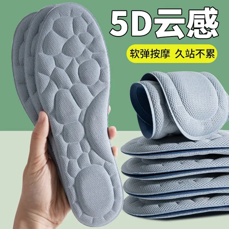Footprint Premium Insoles with a Stepping-On-Poop Feeling, Ultra-Soft for Long Standing, Pain-Relief, Soft Sole, Comfortable for Sports, Shock-Absorbing, Breathable, Sweat-Absorbing, Odor-Resistant