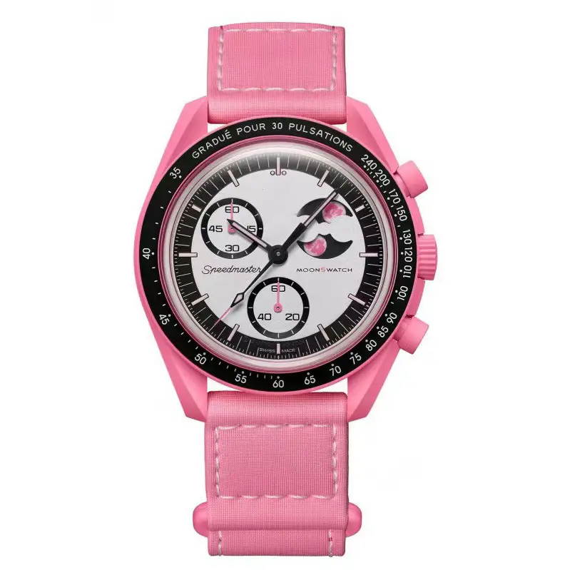 Men's White Quartz Watch with 6-Pin Dial - Image 19