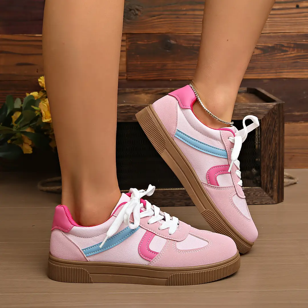 2026 New Style Women's White Sneakers, Flat, Lightweight, Breathable, Versatile, Fashionable Casual Shoes, Simple Style Sports Shoes — feature 3