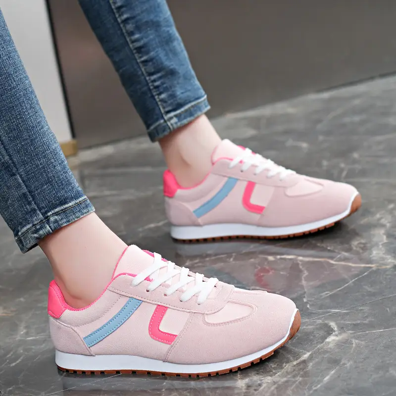 2026 New Style Women's White Sneakers, Flat, Lightweight, Breathable, Versatile, Fashionable Casual Shoes, Simple Style Sports Shoes - Image 5