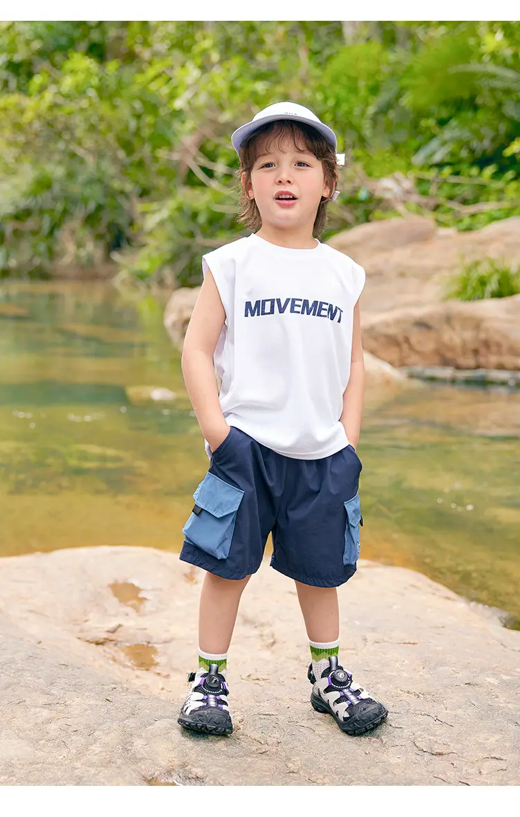 Right European Boys Sleeveless Summer Vest Blue — feature 20