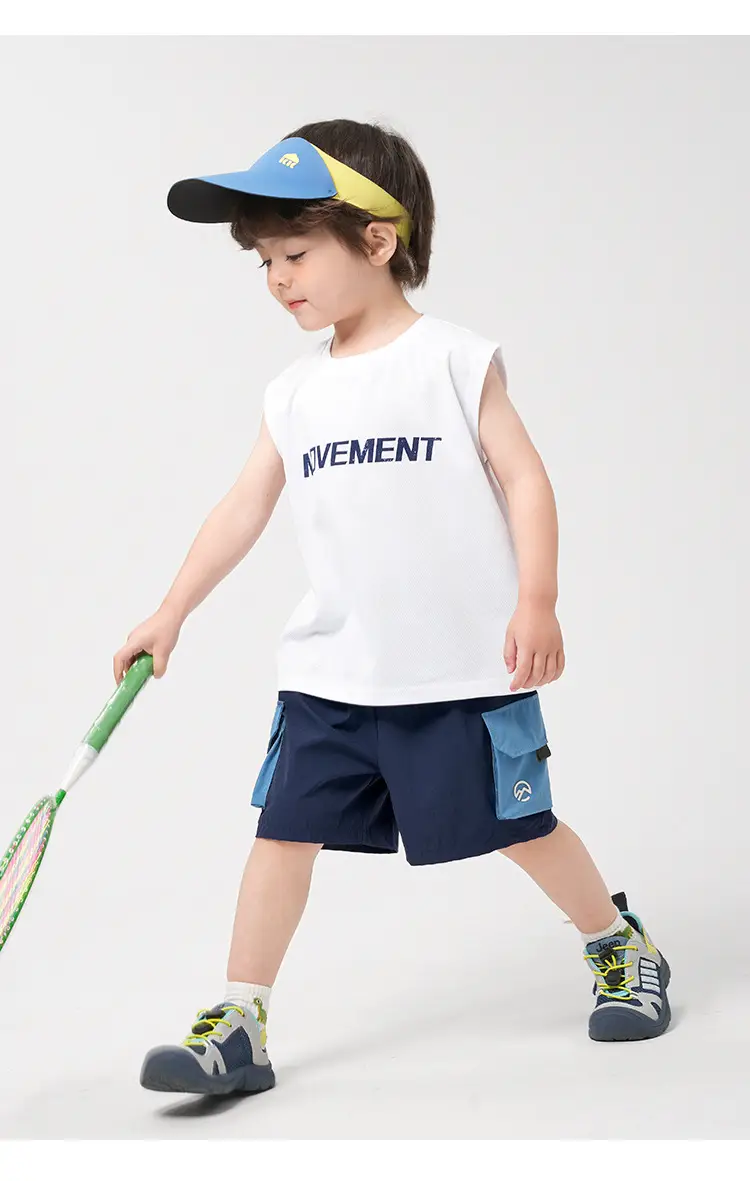 Right European Boys Sleeveless Summer Vest Blue — feature 22