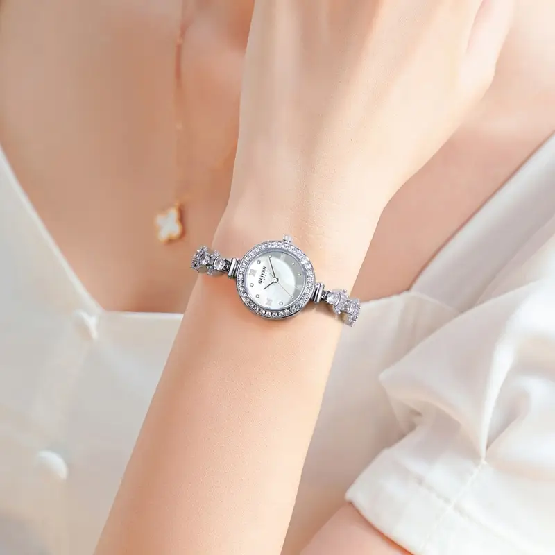 Mermaid Women's Watch Waterproof Diamond Light Luxury Fashion Casual Ladies Easiest for Match Quartz Watch M016 - Image 4