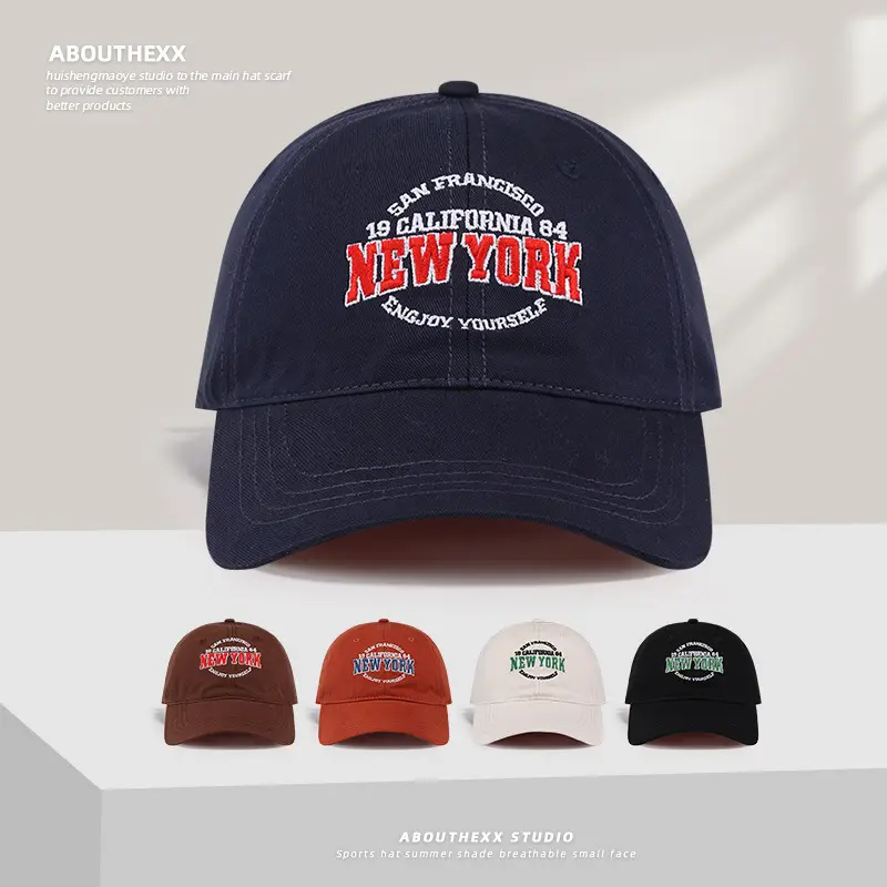 Cross-Border New Women Letter Embroidery Cap Navy - Image 3