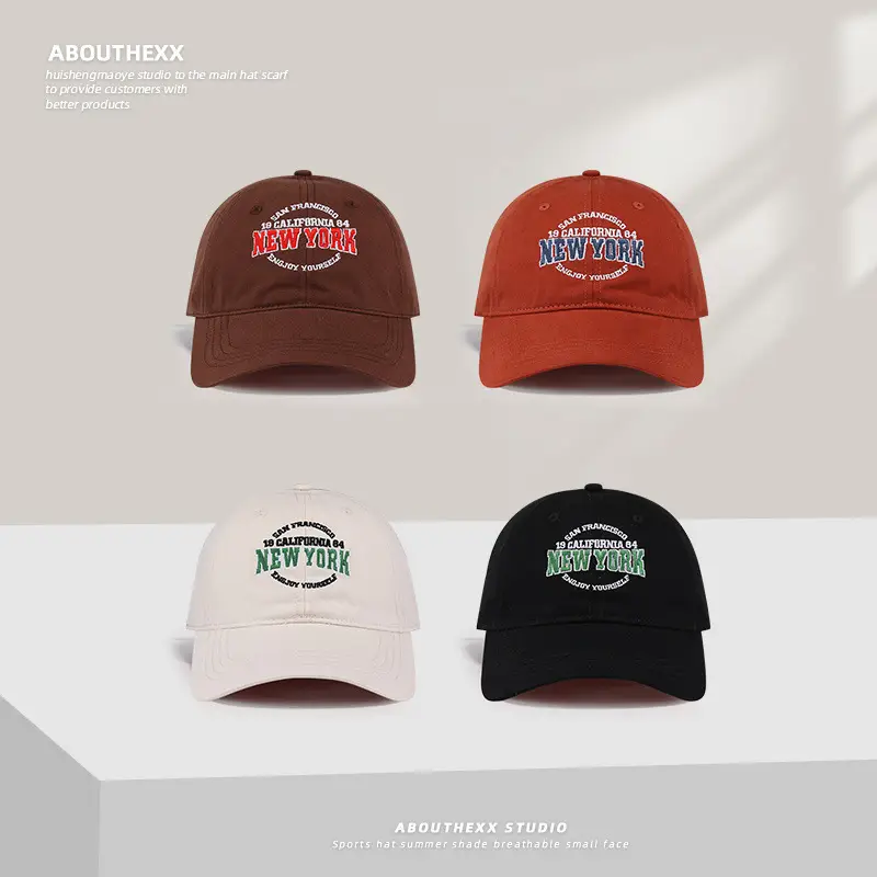 Cross-Border New Women Letter Embroidery Cap Navy - Image 5