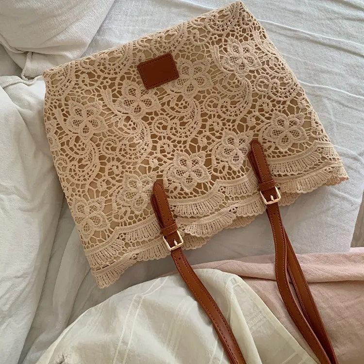 Lace French Style Women's Large Tote Bag - Image 6