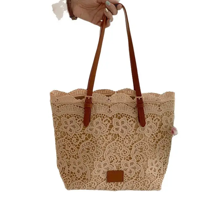 Lace French Style Women's Large Tote Bag - Image 7