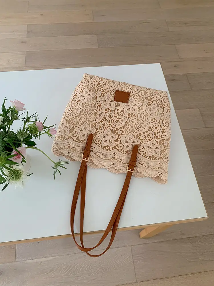 Lace French Style Women's Large Tote Bag — feature 2