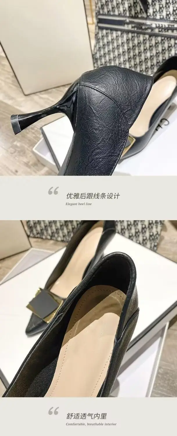 French-Style Pointed Toe Commuting Stiletto Shoes for Women 2026 New Spring and Autumn Shallow Mouth Trendy Socialite Elegant Work High Heels — feature 3
