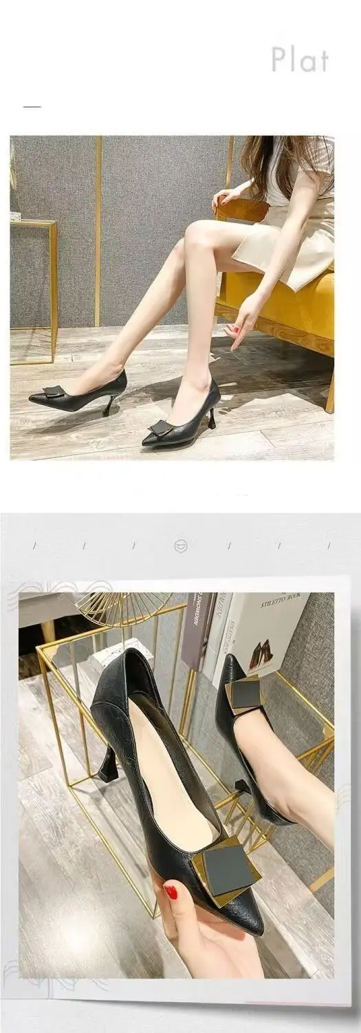 French-Style Pointed Toe Commuting Stiletto Shoes for Women 2026 New Spring and Autumn Shallow Mouth Trendy Socialite Elegant Work High Heels — feature 6