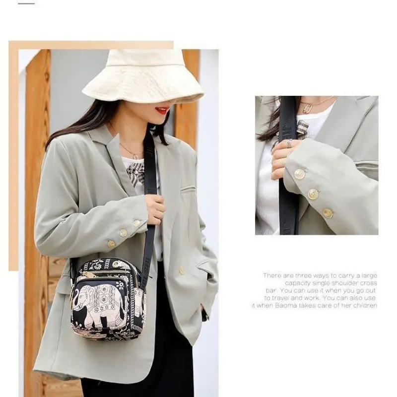 Women's Light Blue Crossbody Bag with Adjustable Strap - Image 13