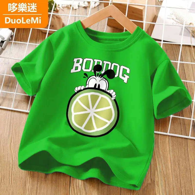 Super Soft Pure Cotton Kids T-Shirt Green Blue - Image 27