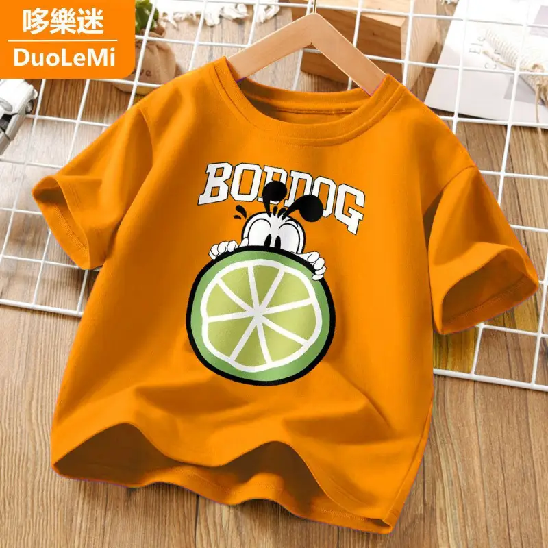 Super Soft Pure Cotton Kids T-Shirt Green Blue - Image 32