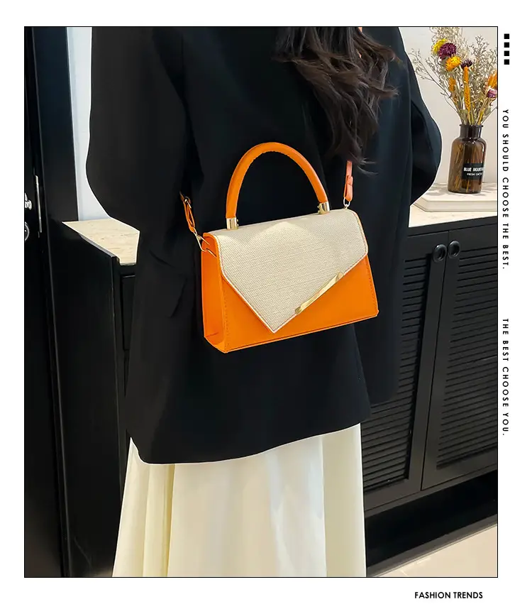 White Square Handheld Bag for Women — feature 1