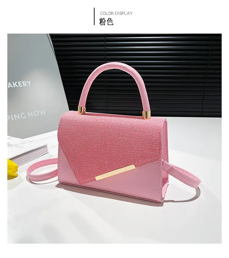 White Square Handheld Bag for Women — feature 13
