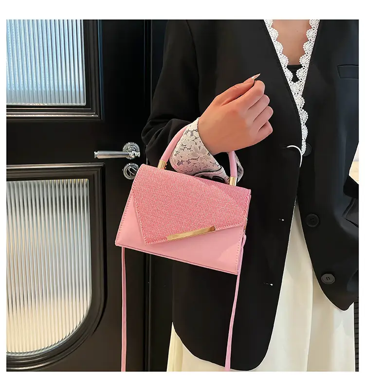 White Square Handheld Bag for Women — feature 20