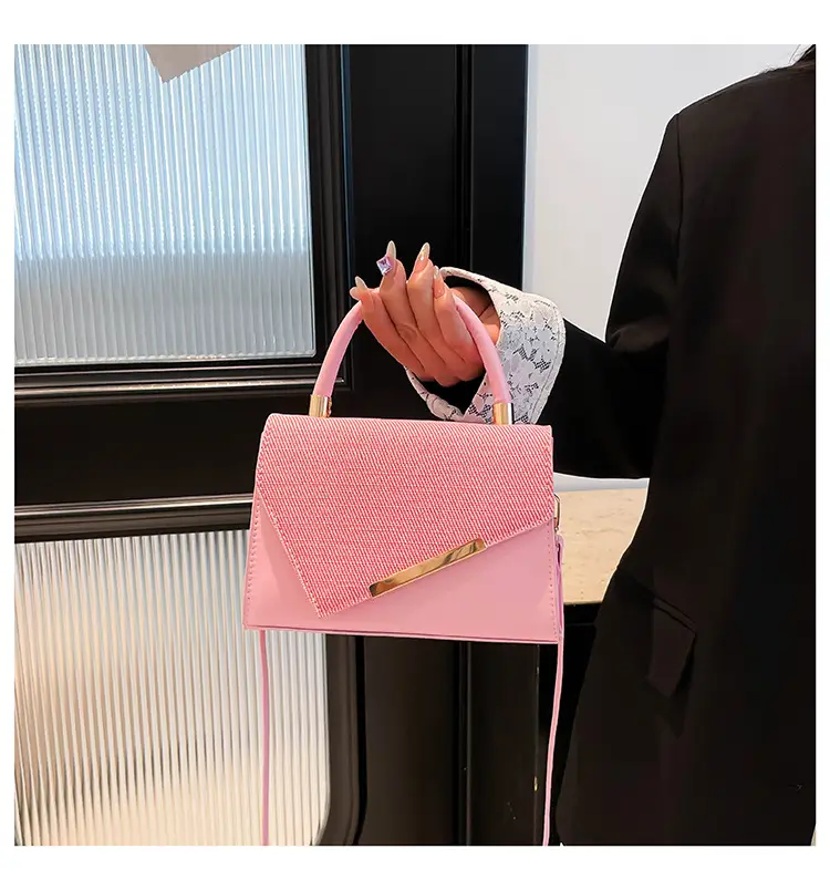 White Square Handheld Bag for Women — feature 22