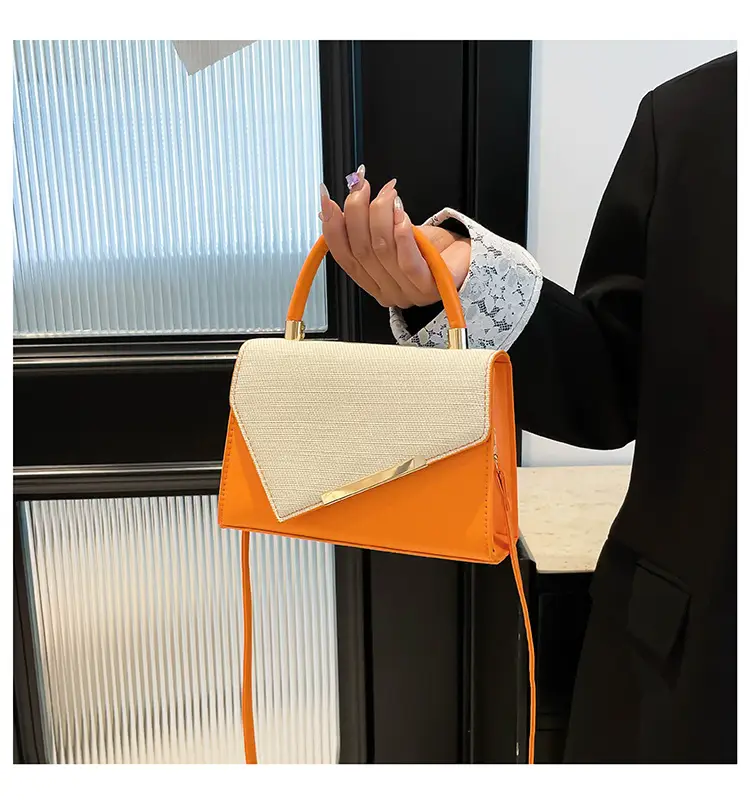 White Square Handheld Bag for Women — feature 24