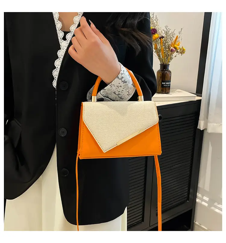 White Square Handheld Bag for Women — feature 25