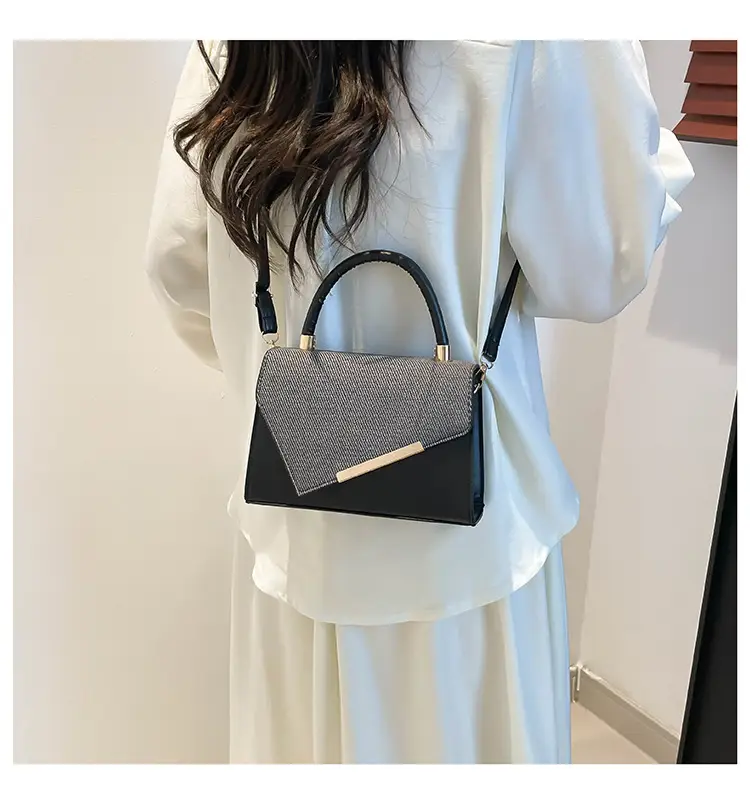 White Square Handheld Bag for Women — feature 29