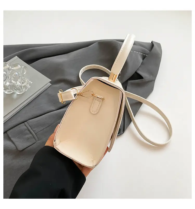 White Square Handheld Bag for Women — feature 35