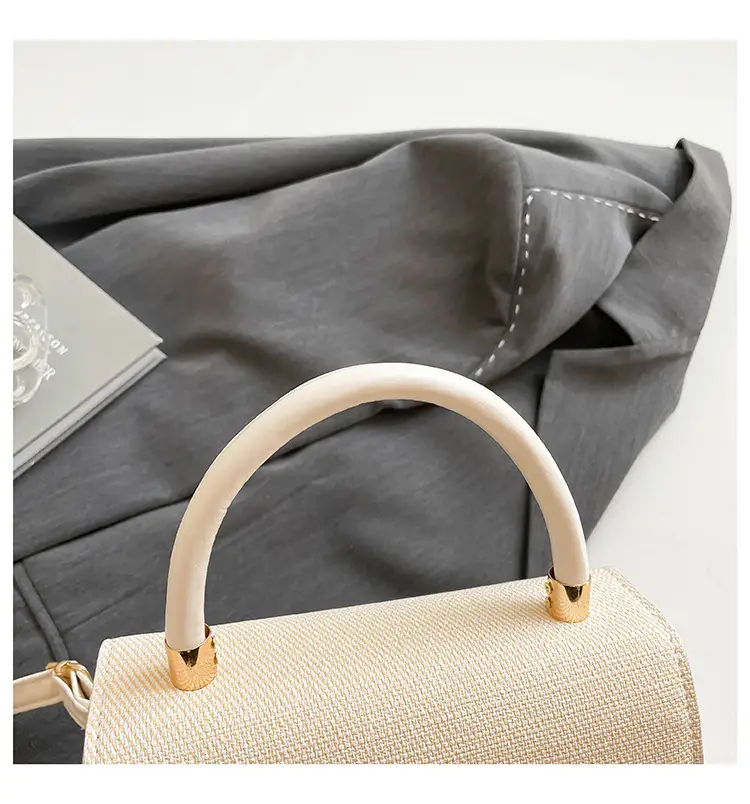 White Square Handheld Bag for Women — feature 36