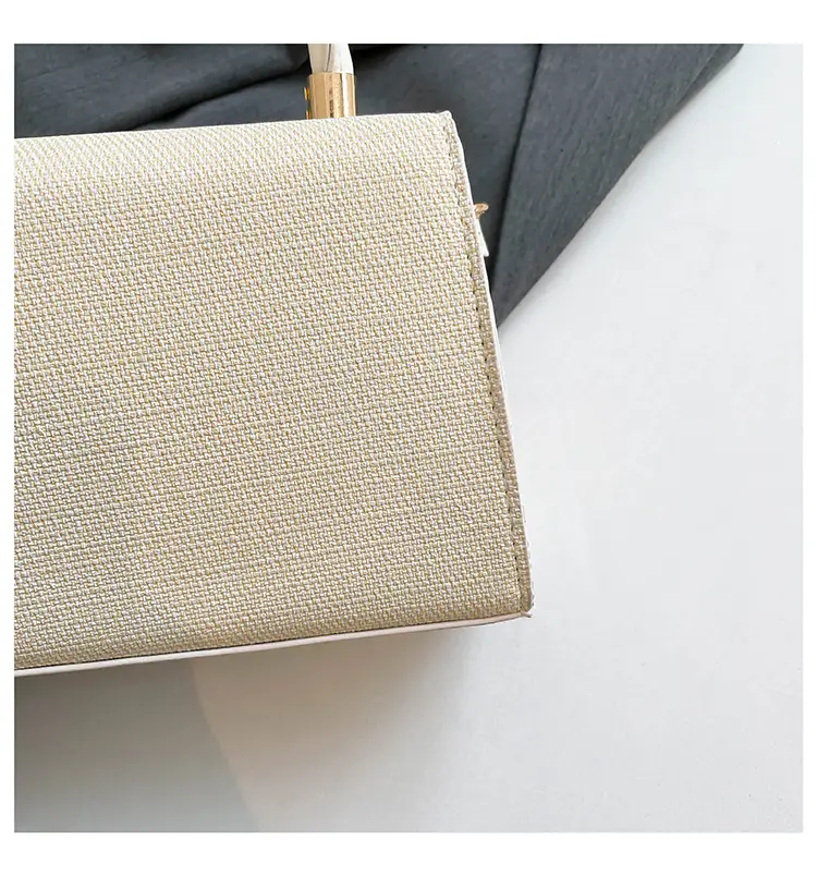 White Square Handheld Bag for Women — feature 41