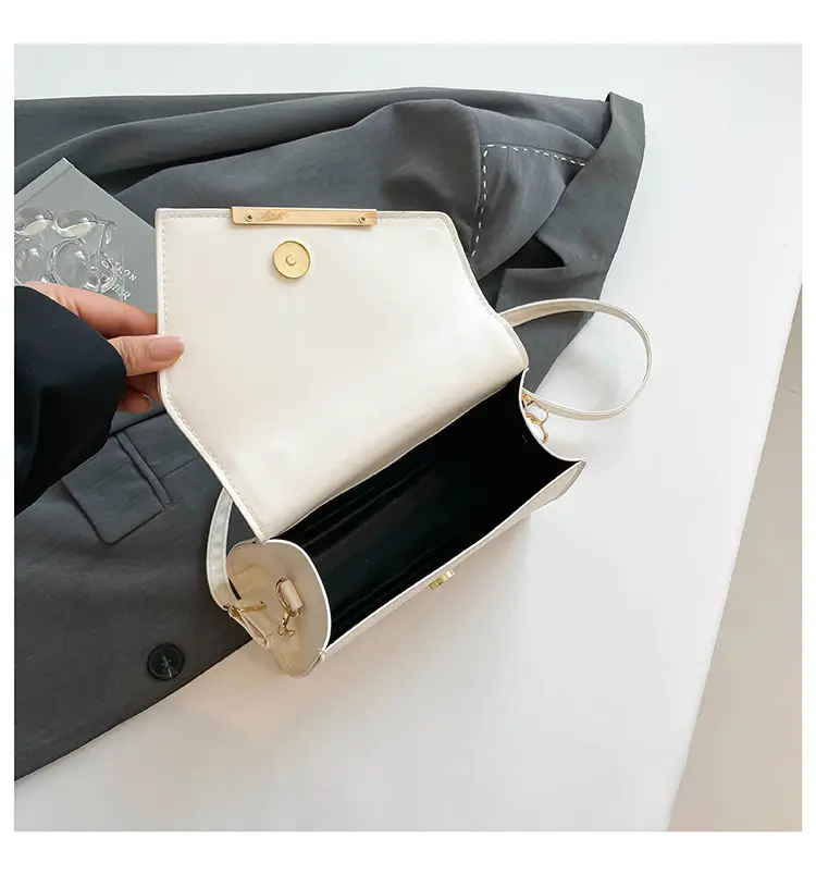 White Square Handheld Bag for Women — feature 42