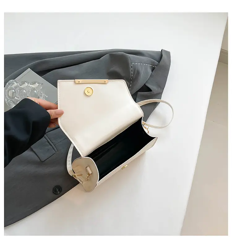 White Square Handheld Bag for Women — feature 43