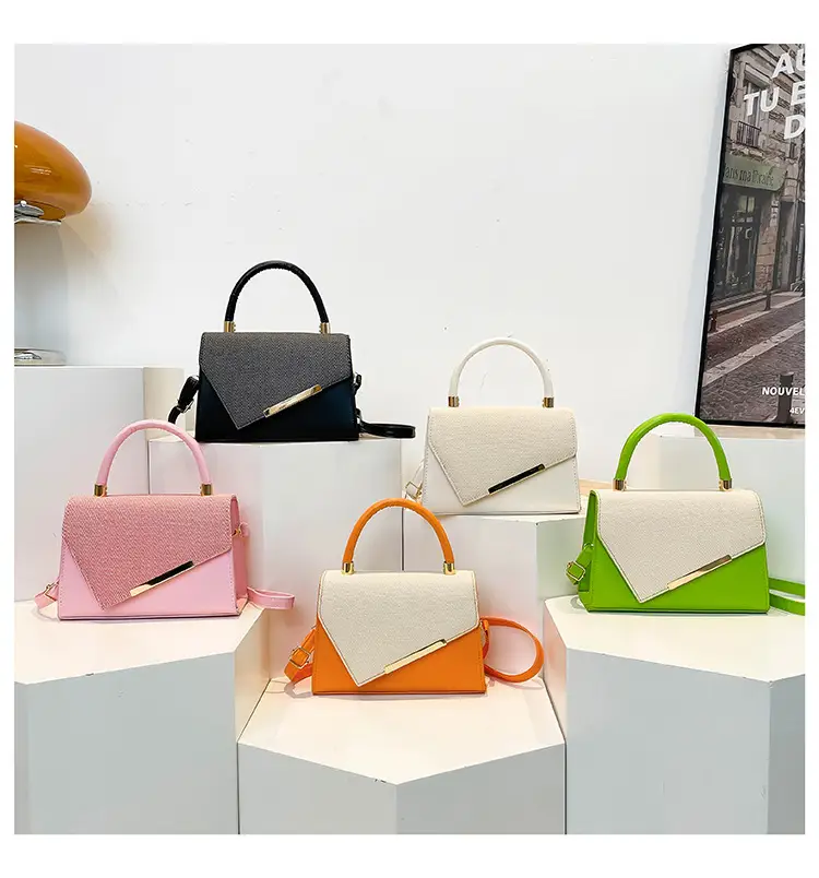 White Square Handheld Bag for Women — feature 45