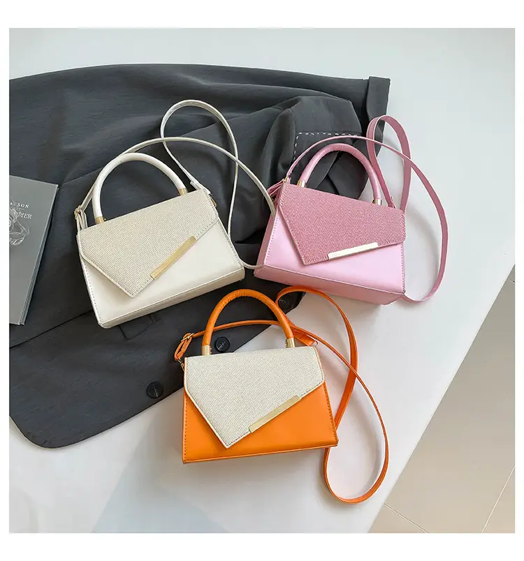 White Square Handheld Bag for Women — feature 47