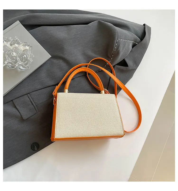 White Square Handheld Bag for Women — feature 49