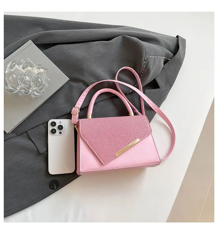 White Square Handheld Bag for Women — feature 50