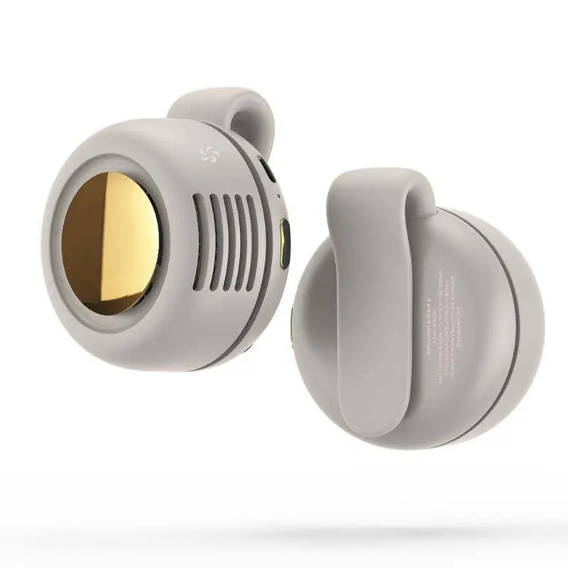 Mf019 Small Cyclone Bladeless Fan USB Charging Hanging Neck Small Fan Mini Waist Hanging Portable Mini Flap Pocket Pants - Image 8