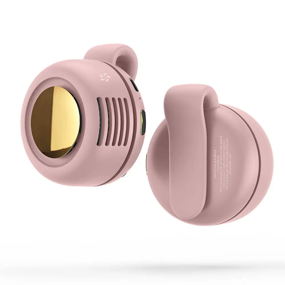 Mf019 Small Cyclone Bladeless Fan USB Charging Hanging Neck Small Fan Mini Waist Hanging Portable Mini Flap Pocket Pants - Image 3