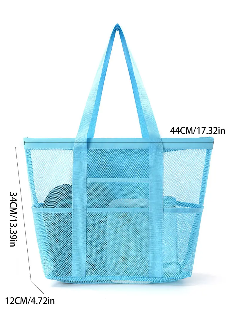 Large Capacity Dry Wet Separation Sand Bag Mesh Swimming Bag — feature 1