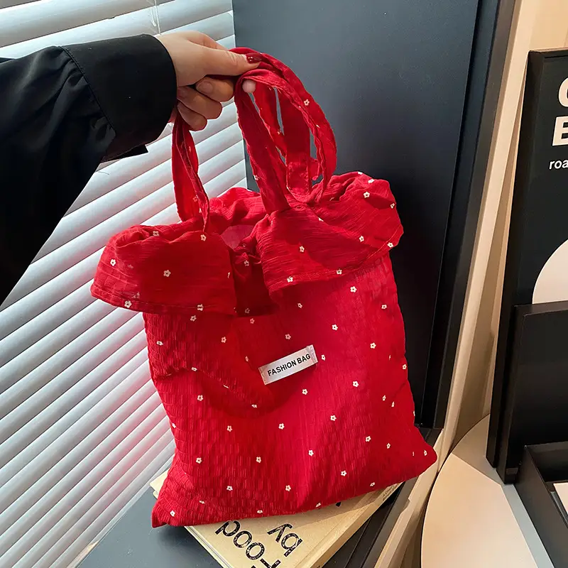 Sweet Chiffon Ruffled Shoulder Bag for Women - Image 5