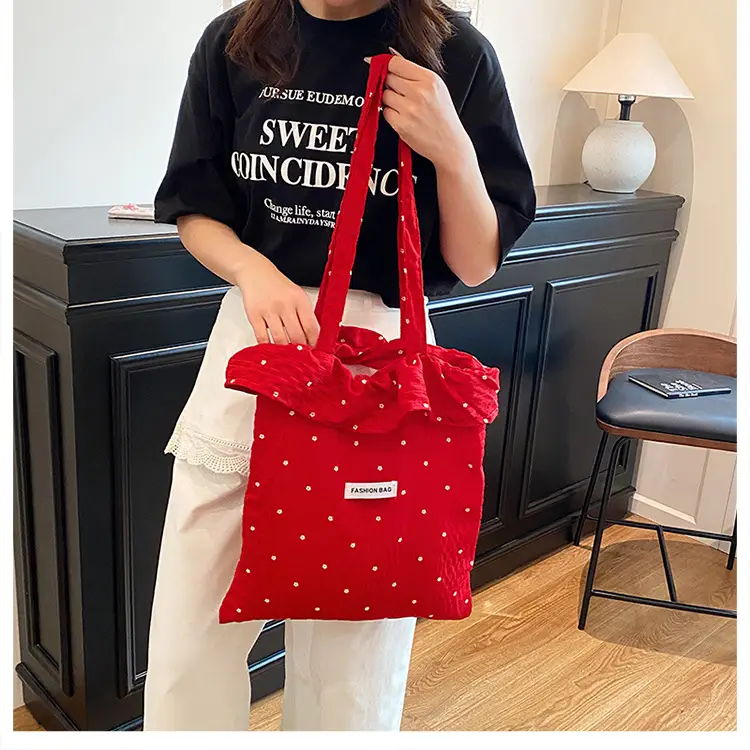Sweet Chiffon Ruffled Shoulder Bag for Women — feature 14
