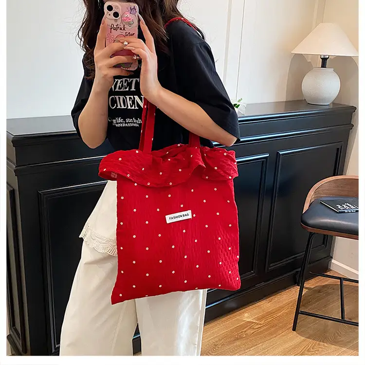 Sweet Chiffon Ruffled Shoulder Bag for Women — feature 16