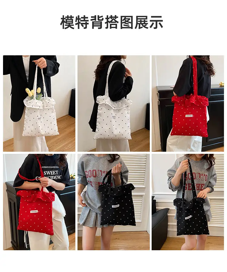 Sweet Chiffon Ruffled Shoulder Bag for Women — feature 8