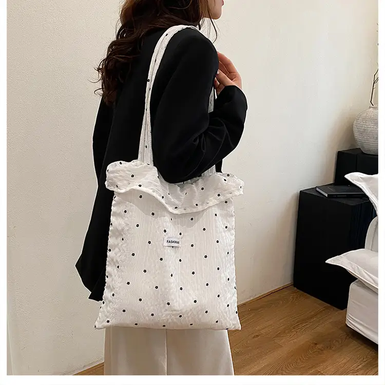 Sweet Chiffon Ruffled Shoulder Bag for Women — feature 9